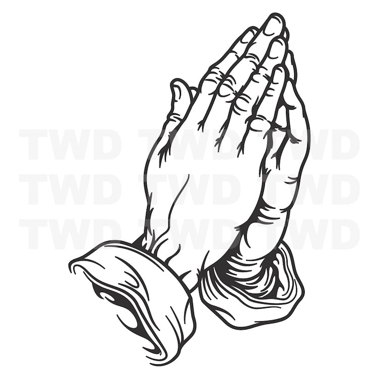 Praying Hands Wall Decal - view 4