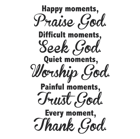 Inspirational Moments Christian Wall Decal
