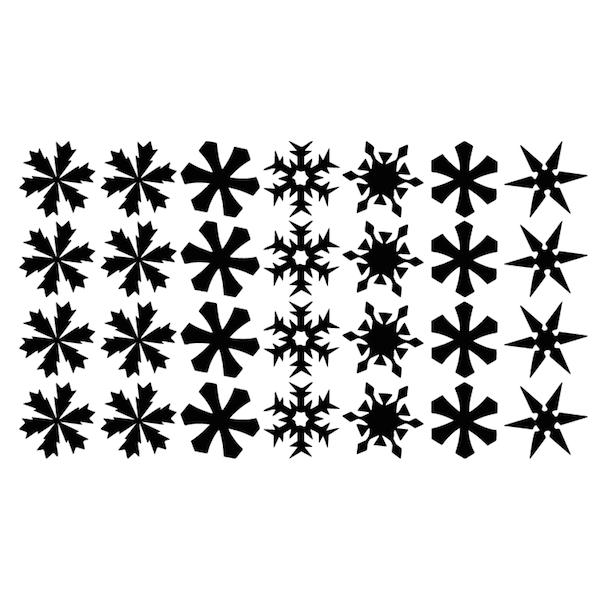 Snowfall Wall & Window Decals - Set of 28 - additional product image