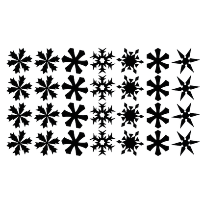 Snowfall Wall & Window Decals - Set of 28 - additional product image