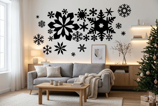 Assorted Snowflake Christmas Wall Decals
