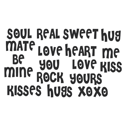 Valentine Word Wall Decals - Set of 18 - view 2