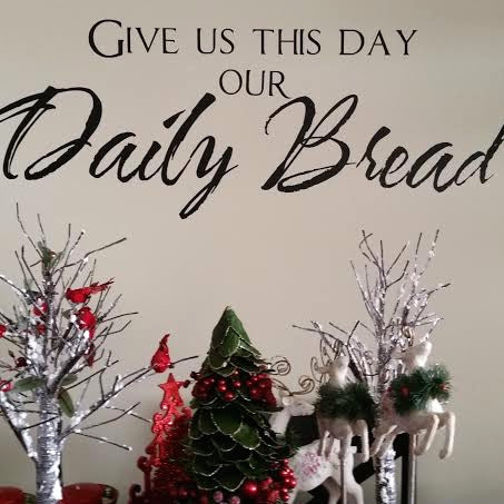 Give Us This Day Wall Quote Decal - view 2