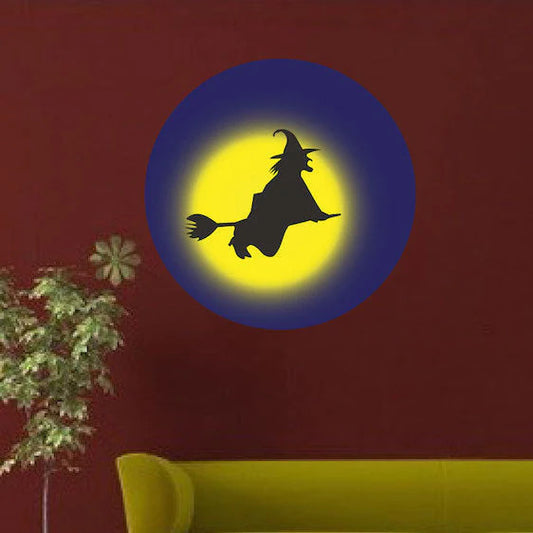 Flying Witch Halloween Decal