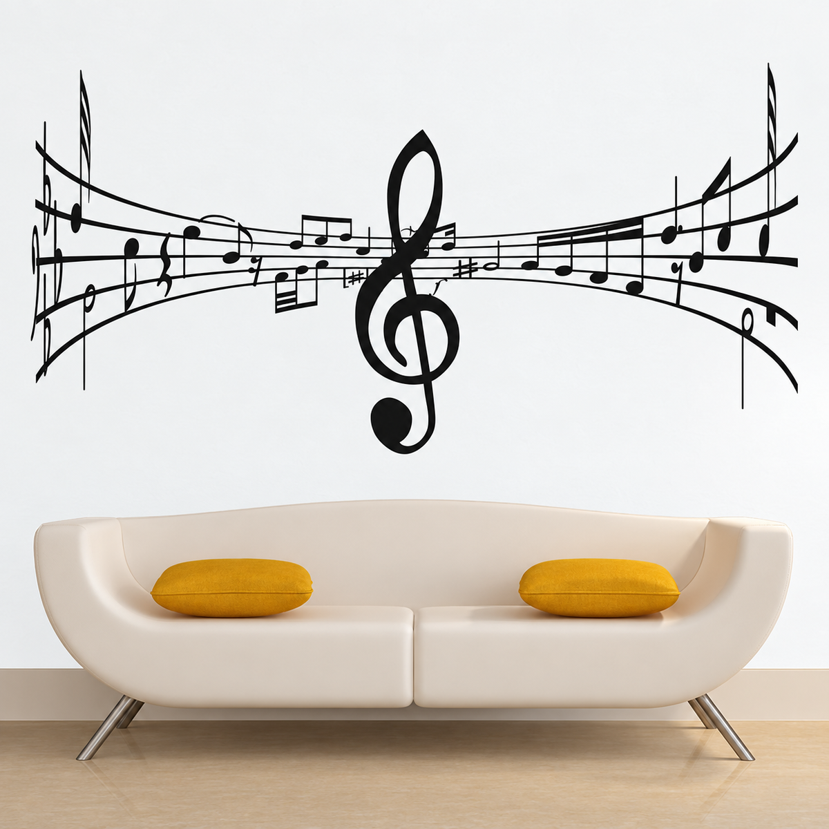 Music Symbol Wall Decal — enhanced main image