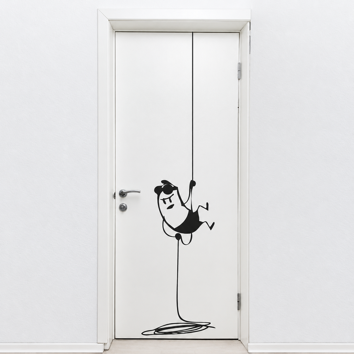 Climbing Intruder Wall Decal