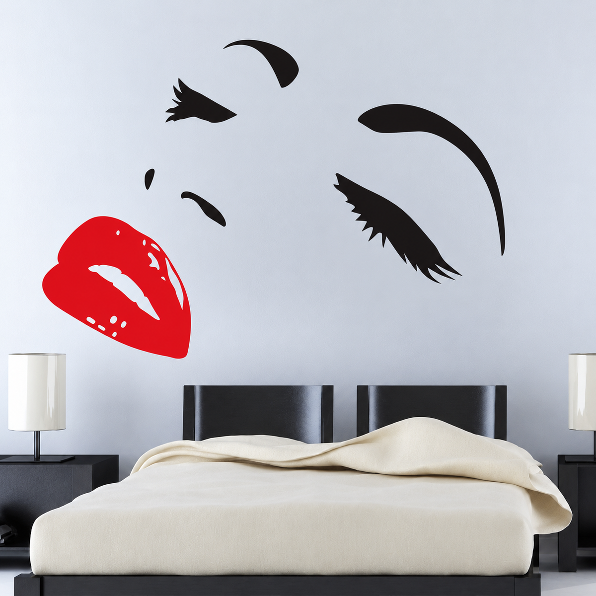 Modern Face Wall Decal