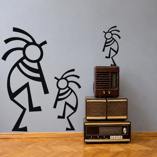 Jammin Buddies Wall Decal Set in enhanced original setting