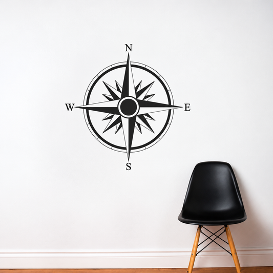 Compass Rose Wall Decal