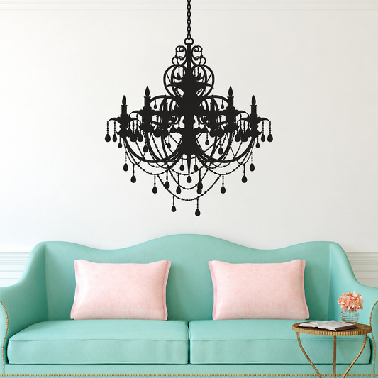 Rustic Chandelier Wall Decal