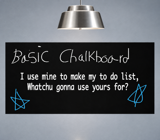 Black Chalkboard Wall Decals in enhanced original setting
