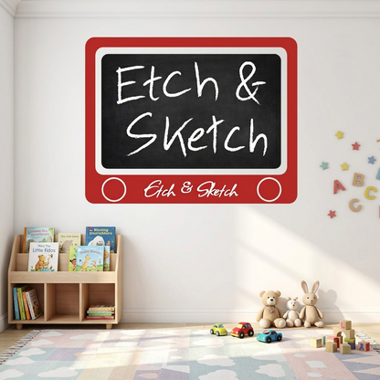 Retro Drawing Frame Chalkboard Decal