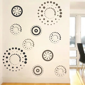 Circling Dot Wall Decal Set - view 4