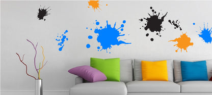 Paint Splash Wall Decal Set - Design 1 - view 3