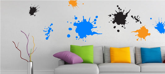 Paint Splash Wall Decal Set - Design 2 - view 3