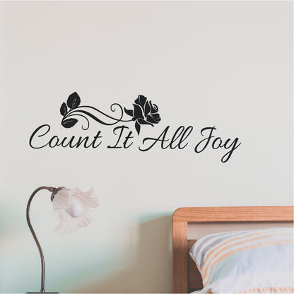 Bible Verse Wall Sticker – Count It All Joy Interior Wall Decal