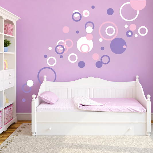 Rings and Dots Wall Decal Set
