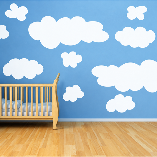 Cloud and Fluff Wall Decal Set