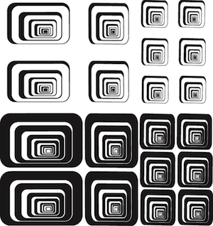 Rectangle and Square Wall Decal Set - view 4