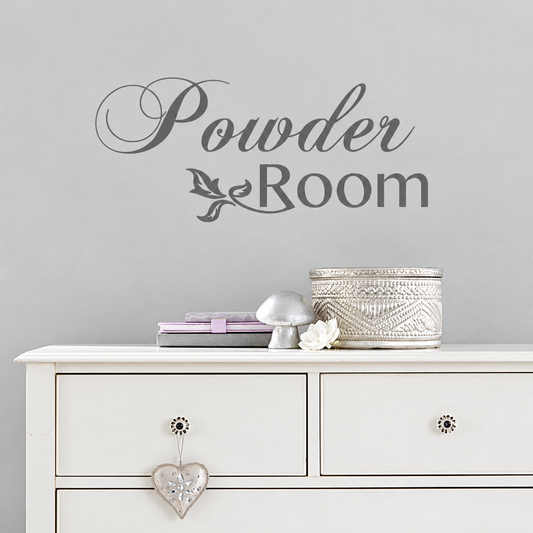 45o wall decal shown in a room