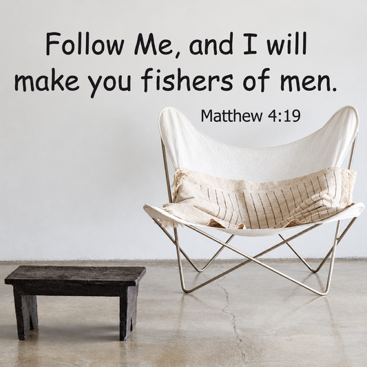 45d wall quote decal shown in a room