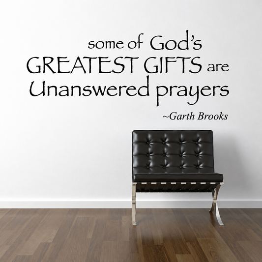 44h wall quote decal shown in a room