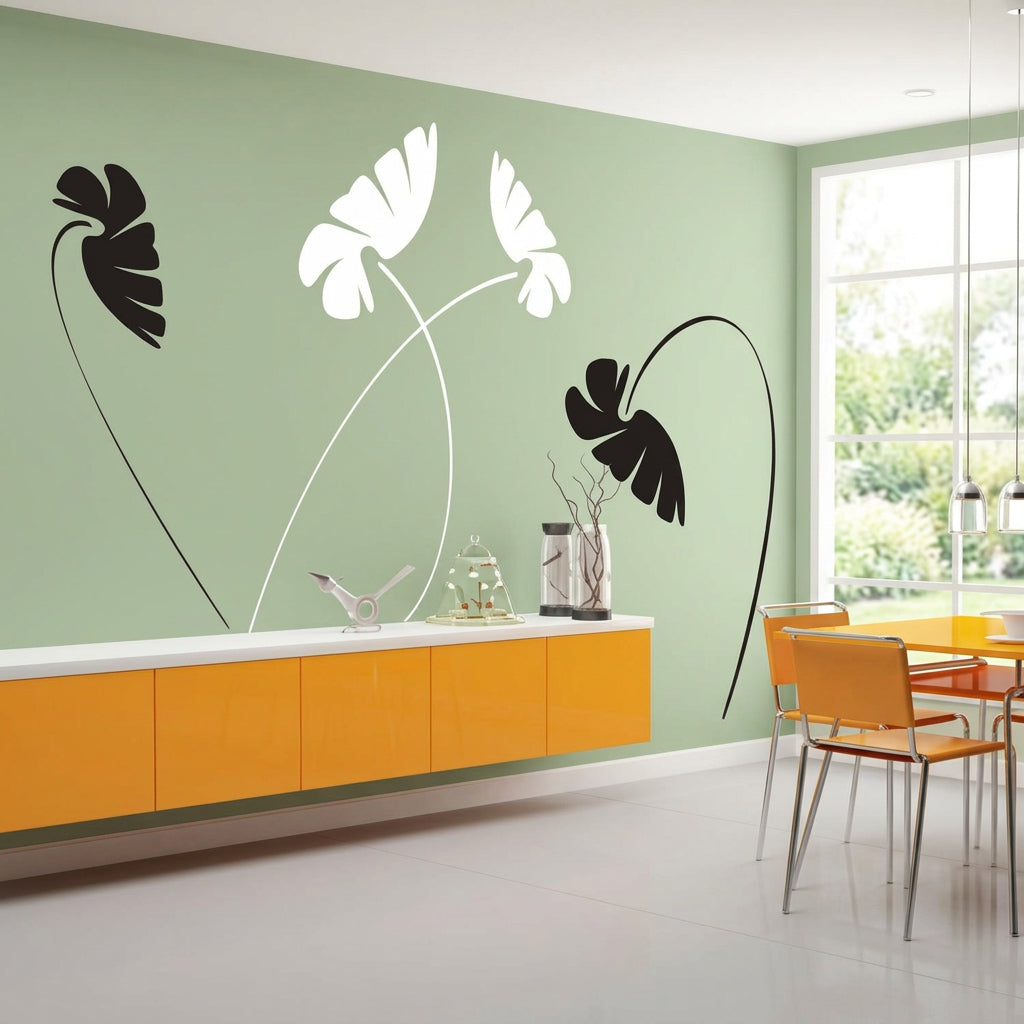 Leafy Stems Wall Decal Set - Design 1 - view 1