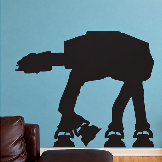 Robotic Space Walker Wall Decal in enhanced original room setting