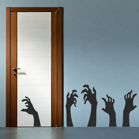 Zombie Hand Halloween Wall Decals