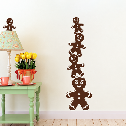Gingerbread Cookie Christmas Wall Decals