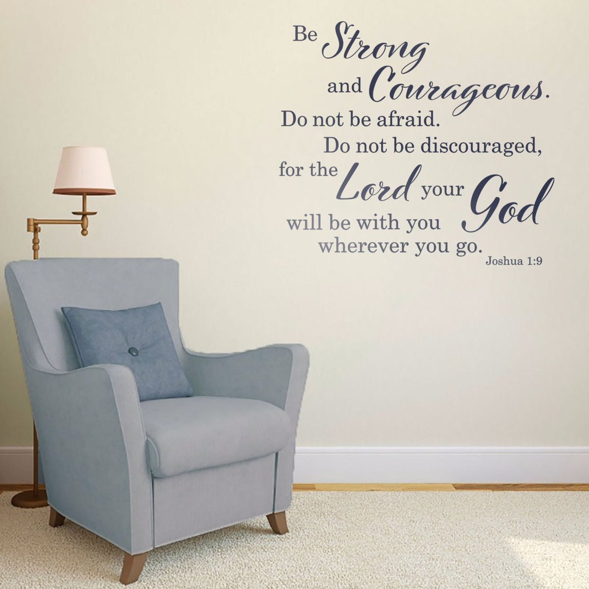 Large Bible Verse Decal – Custom Scripture Wall Sticker