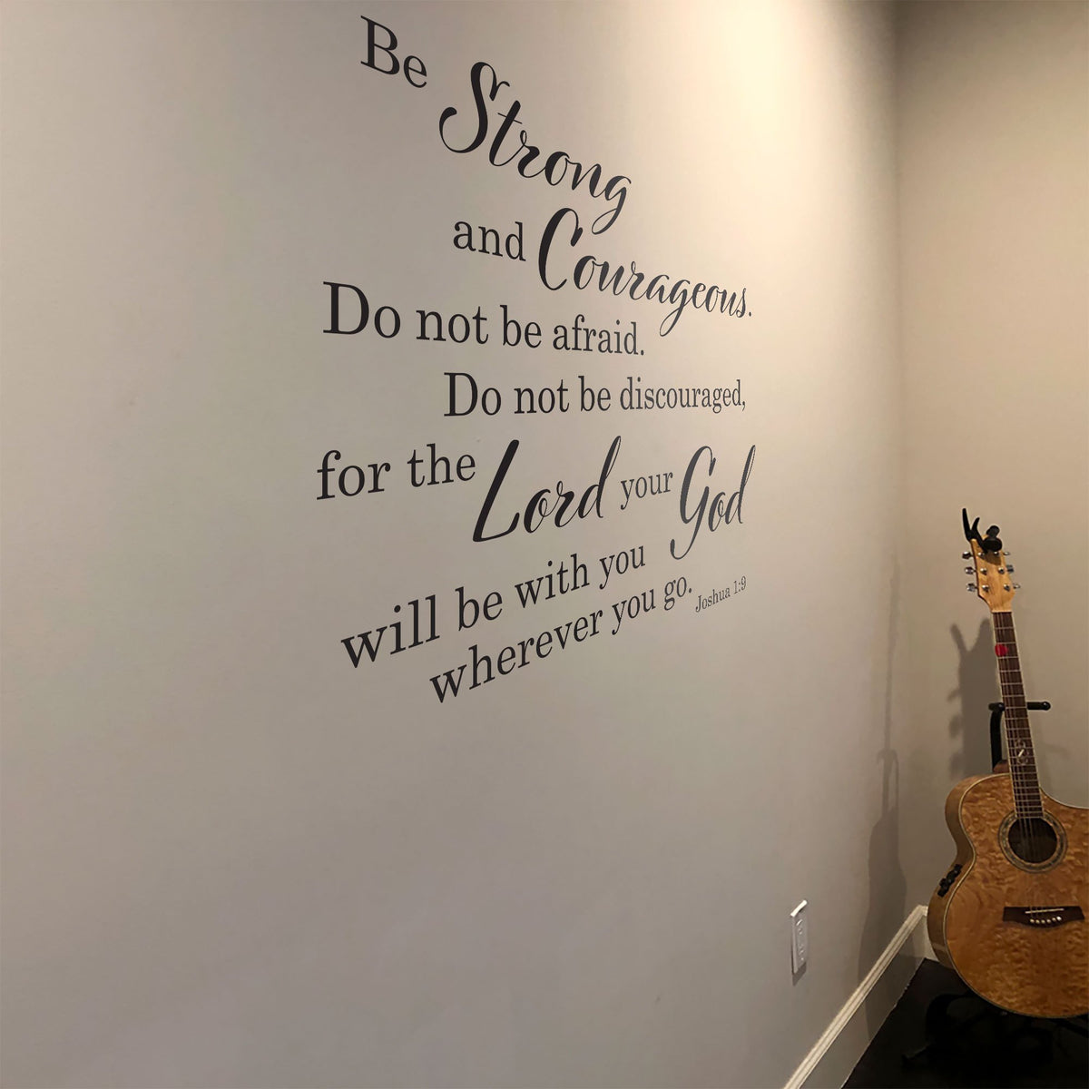 Large Bible Verse Decal – Custom Scripture Wall Sticker