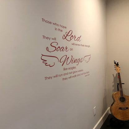 Strength & Faith Christian Wall Decal