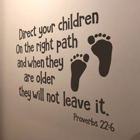 Christian Family Wall Quote Decal
