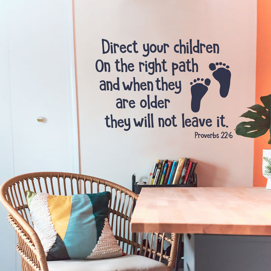 Christian Family Wall Quote Decal