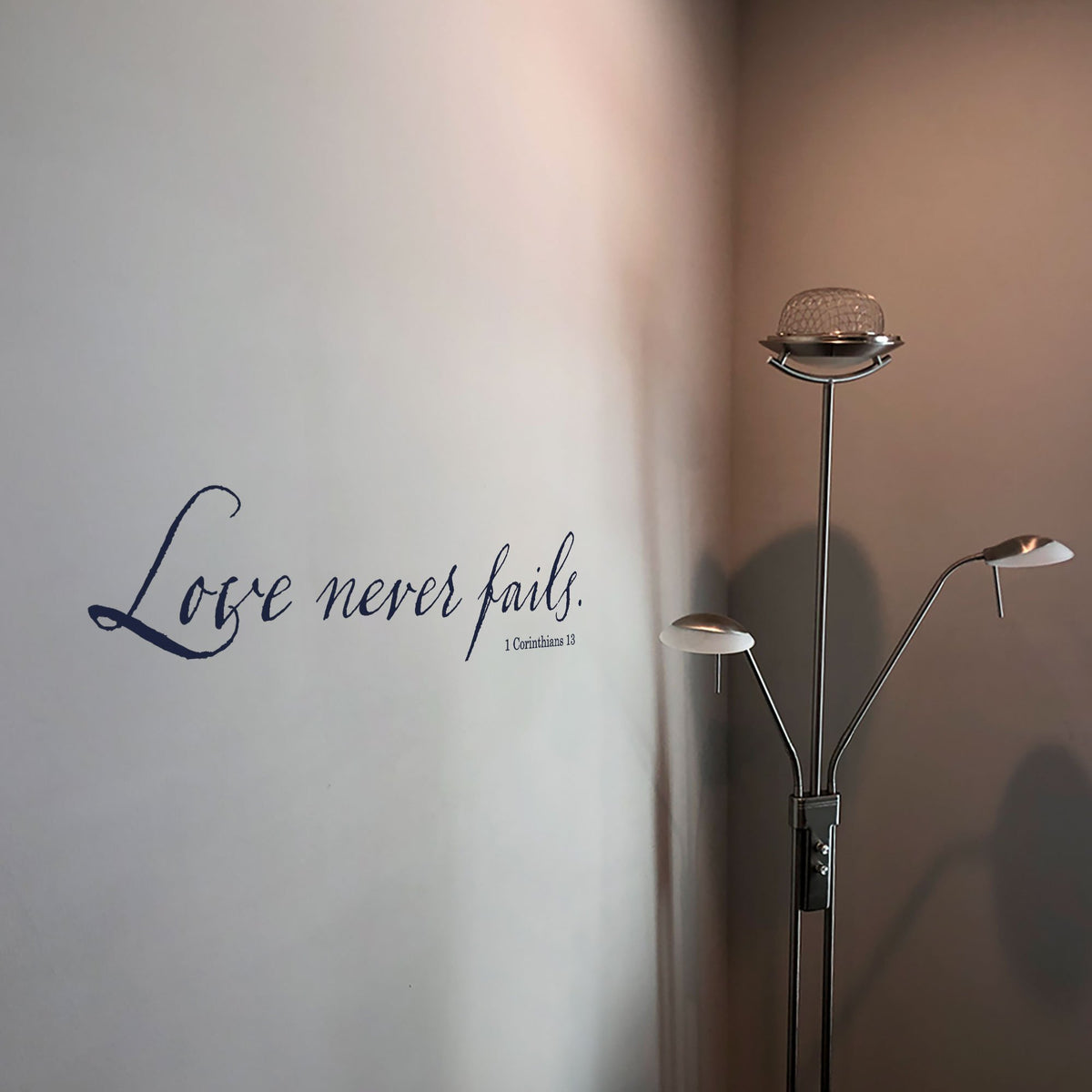 Love Never Fails Wall Decal