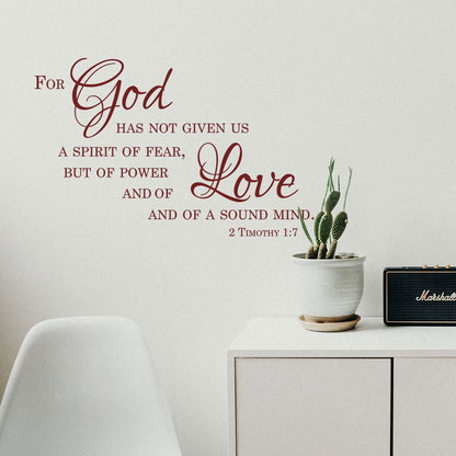 Inspirational Bible Verse Wall Decal