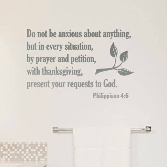 Faith & Peace Christian Wall Quote Decal