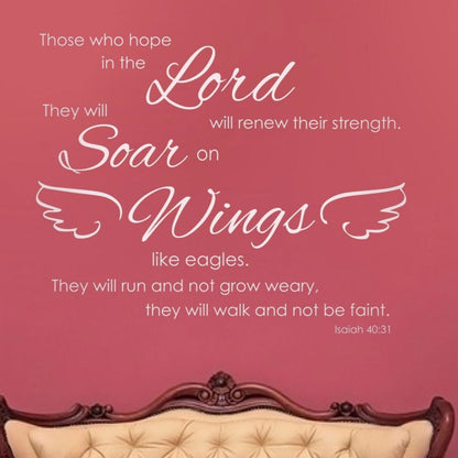 Strength & Faith Christian Wall Decal