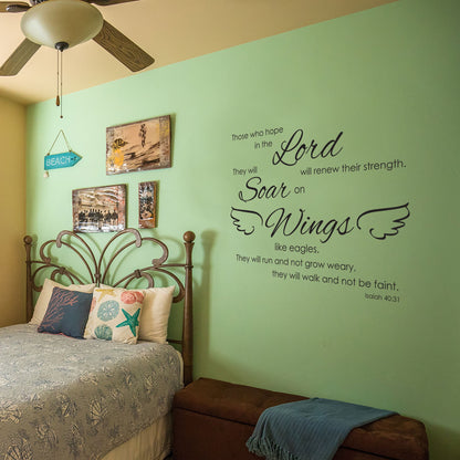 Strength & Faith Christian Wall Decal