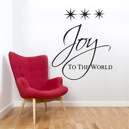Joy to the World Christmas Decal
