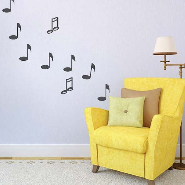Music Note Wall Decal Set - view 2