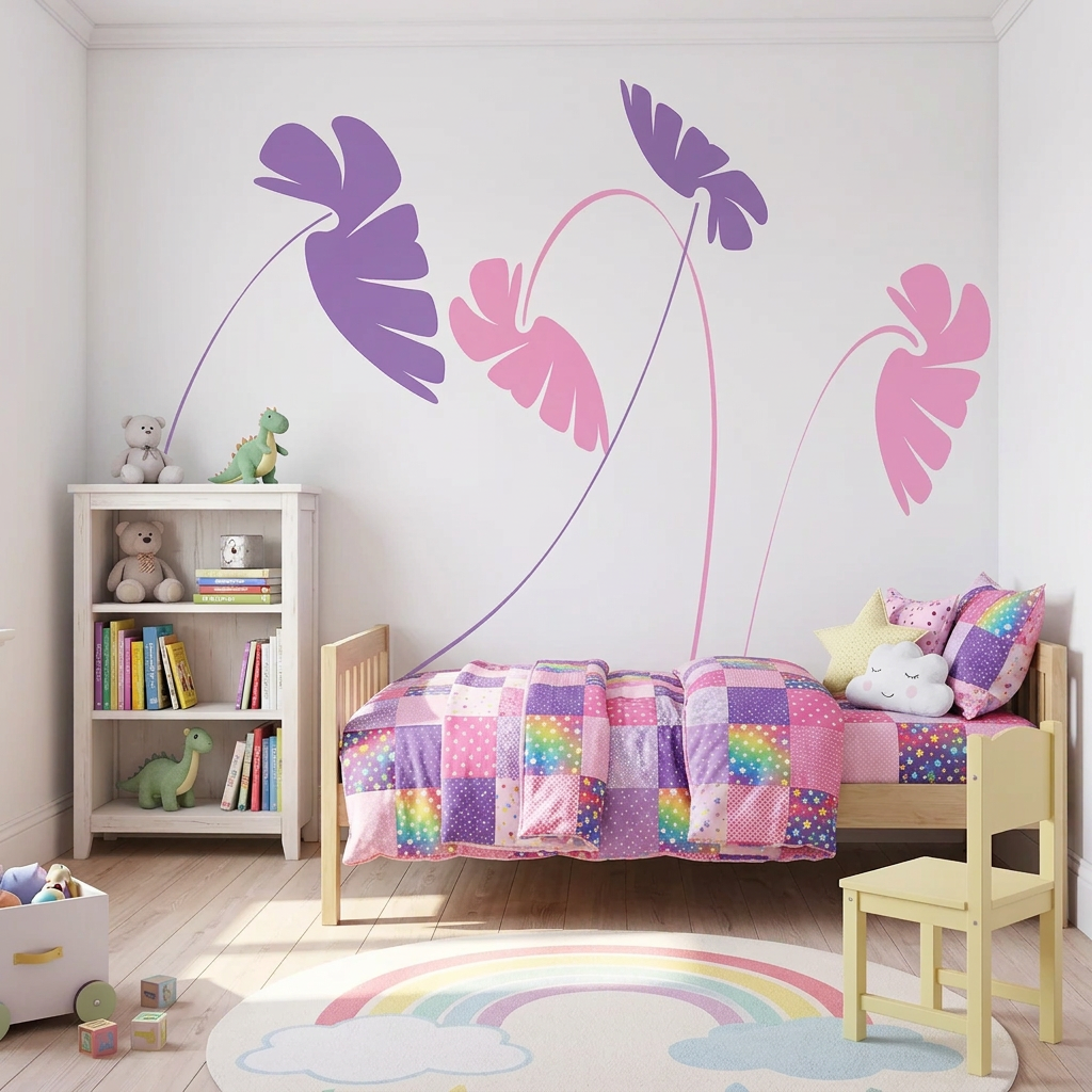 Leafy Stems Wall Decal Set