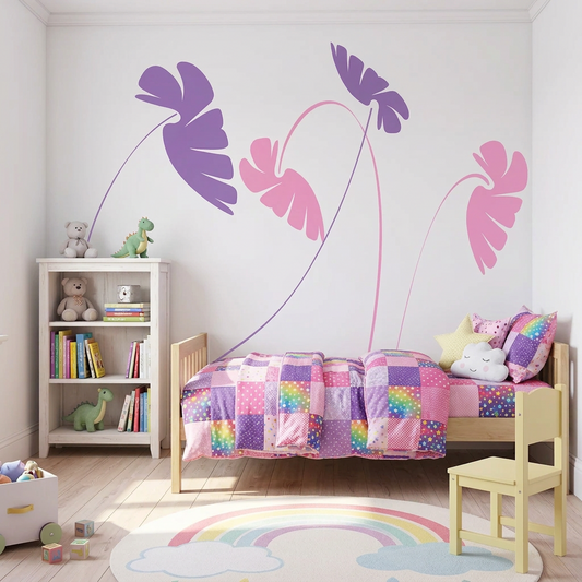 Leafy Stems Wall Decal Set