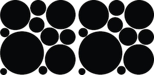 Polka Dot Wall Decal Set - Design 1 - view 4
