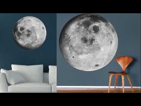 Moon Wall Decal — Installation Video