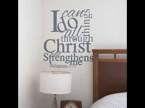 Large Home Wall Quote Decal — Installation Video