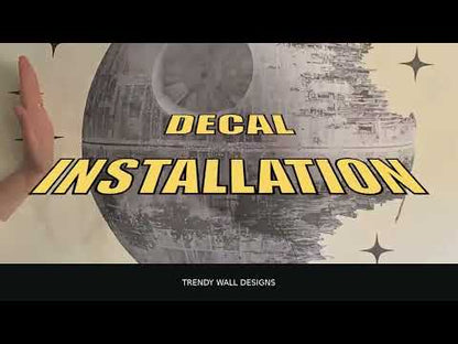 Dark Fighter Spaceship Wall Decal — Installation Video