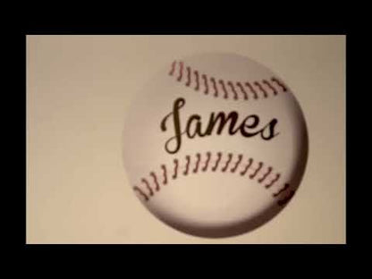 Baseball Custom Name Wall Decal — Installation Video
