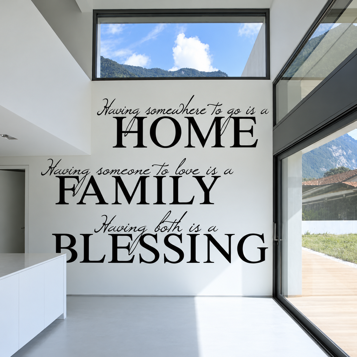 Family Blessing Wall Decal — enhanced main image